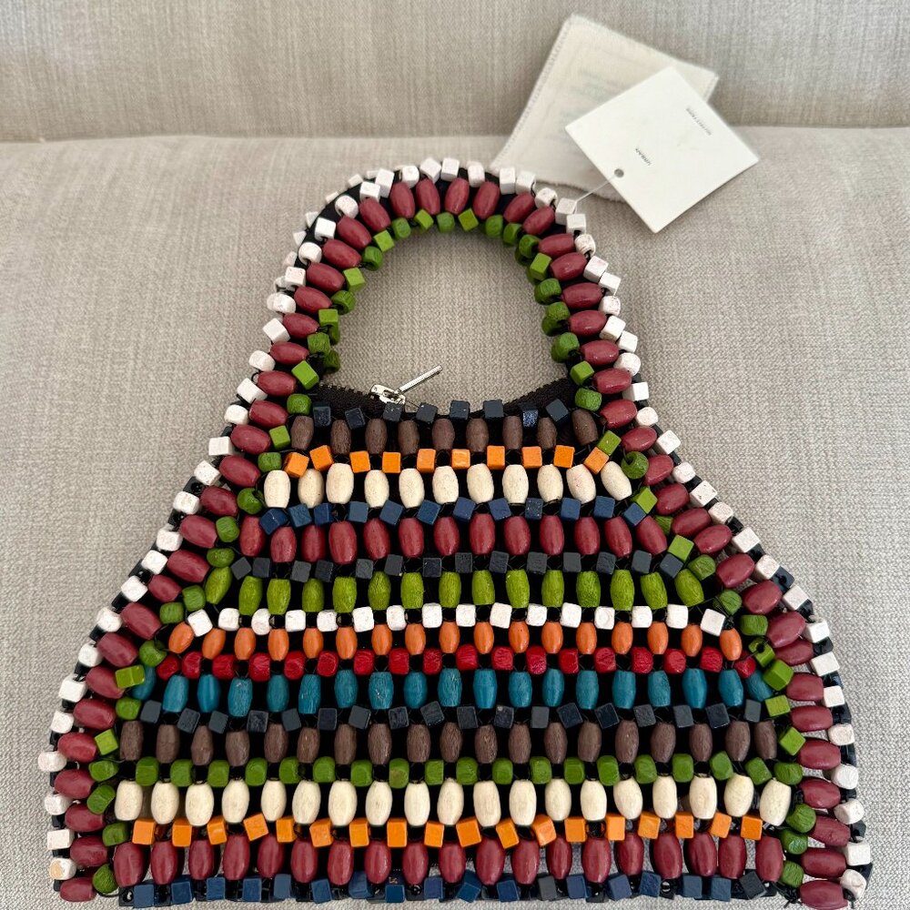 Mini-Mini Bag Multi Wooden Beaded Urban Out